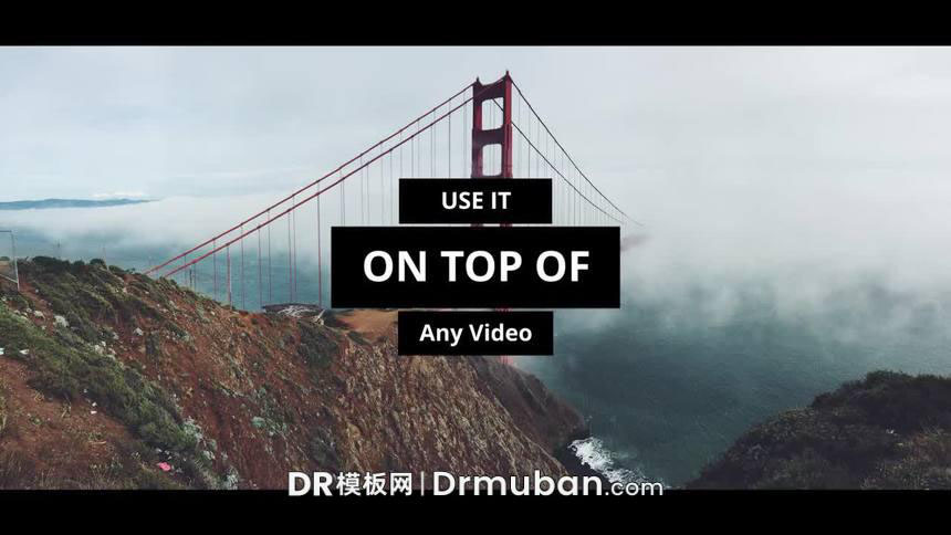 DR预设 达芬奇预设 黑白简约动态标题文字动画达芬奇预设下载