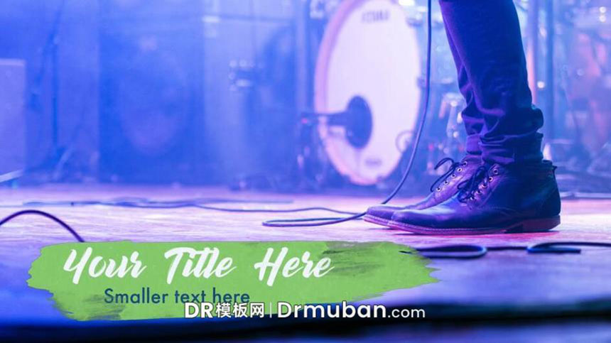 DR模板 达芬奇字幕模板 达芬奇笔刷效果字幕条DR模板下载-DR模板网