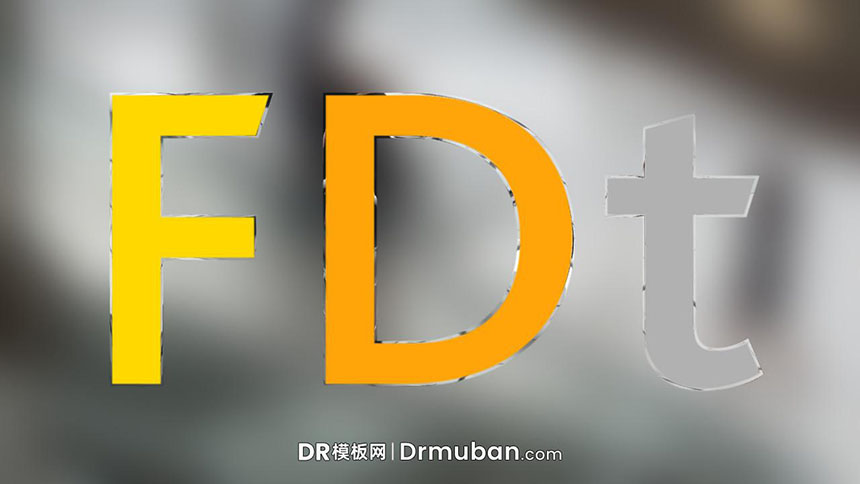 片头视频DR预设 玻璃镜面效果动态logo展示达芬奇预设下载-DR模板网
