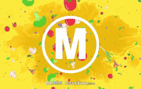 动态logo展示DR模板 卡通食物餐厅广告美食短视频达芬奇模板下载