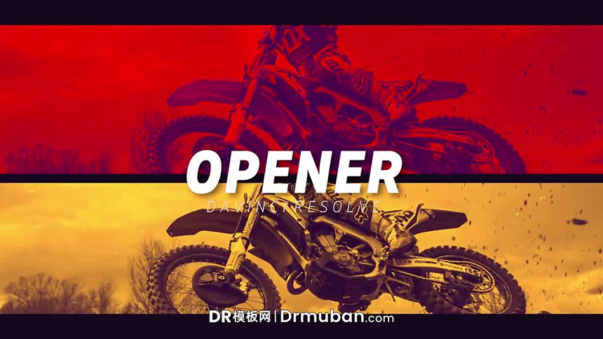 DR模板 赛博朋克风格极限运动宣传视频达芬奇模板-DR模板网