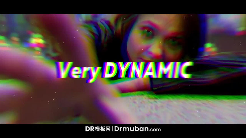 DR模板 RGB动态朋友圈短视频宣传促销达芬奇模板-DR模板网