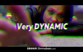 DR模板 RGB动态朋友圈短视频宣传促销达芬奇模板