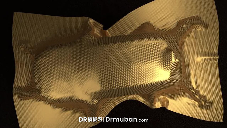 达芬奇模板 动态车形布料logo揭示宣传视频开场片头DR模板下载-DR模板网