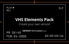 达芬奇预设 VHS复古相机屏幕元素和DR预设下载